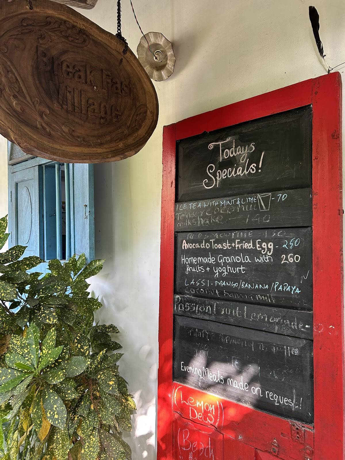 Breakfast Village menu