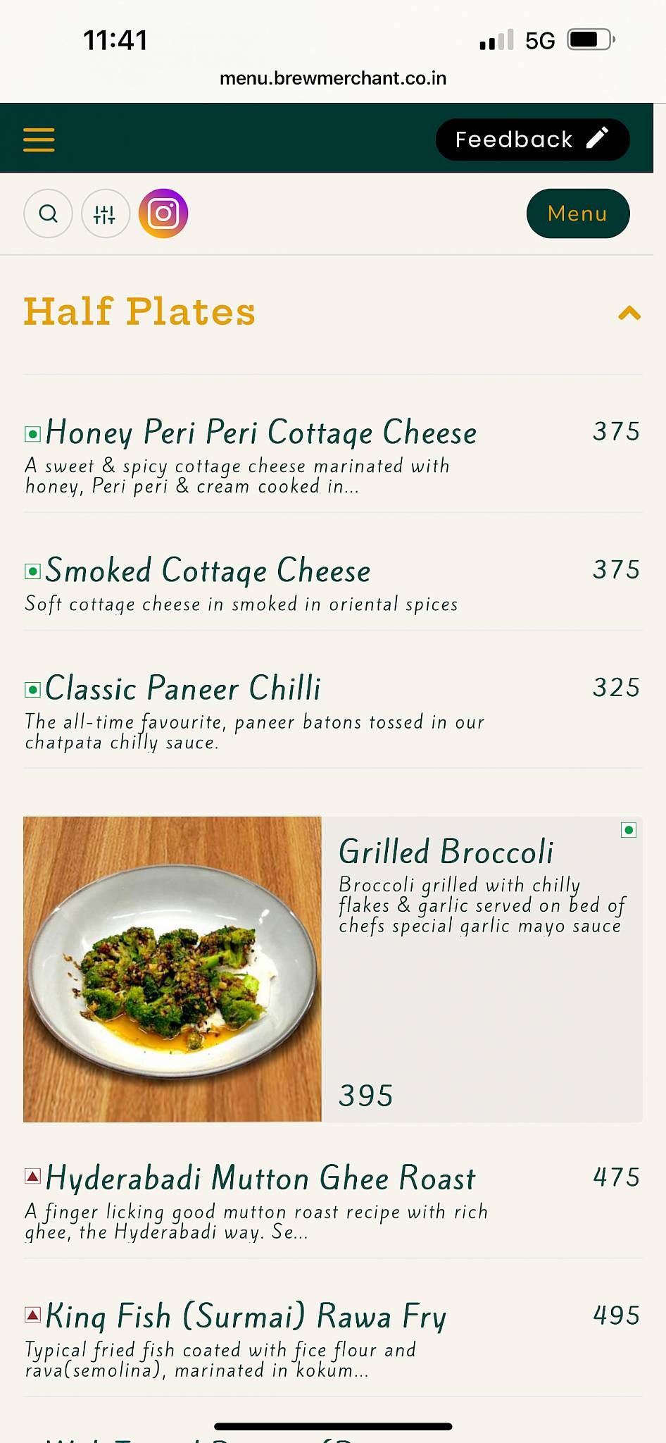 Brew Merchant. Cafe & Bar menu