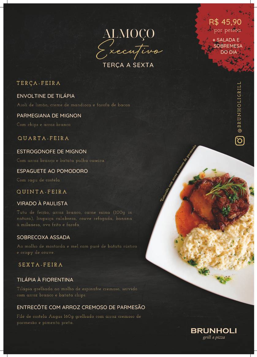 Brunholi Grill & Pizza cardápio