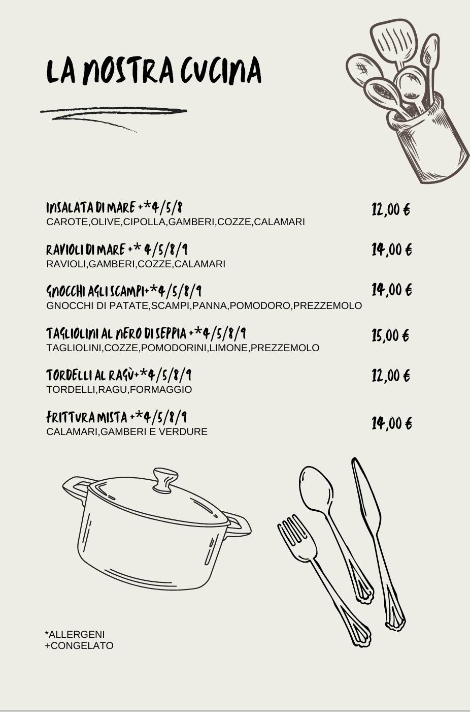 Menu di Bubo's 