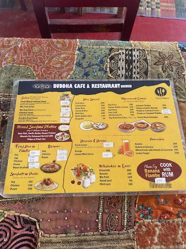 Buddha Cafe menu