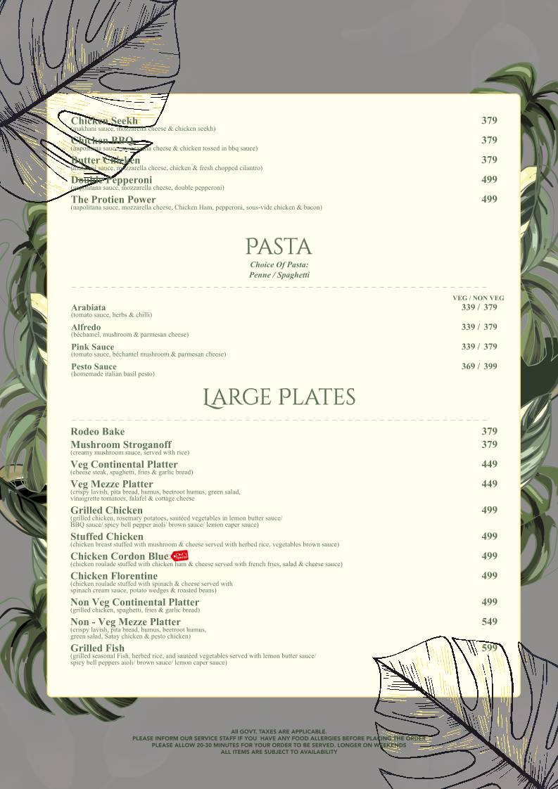 Mama's Rasoi by Spring Hill Resorts menu