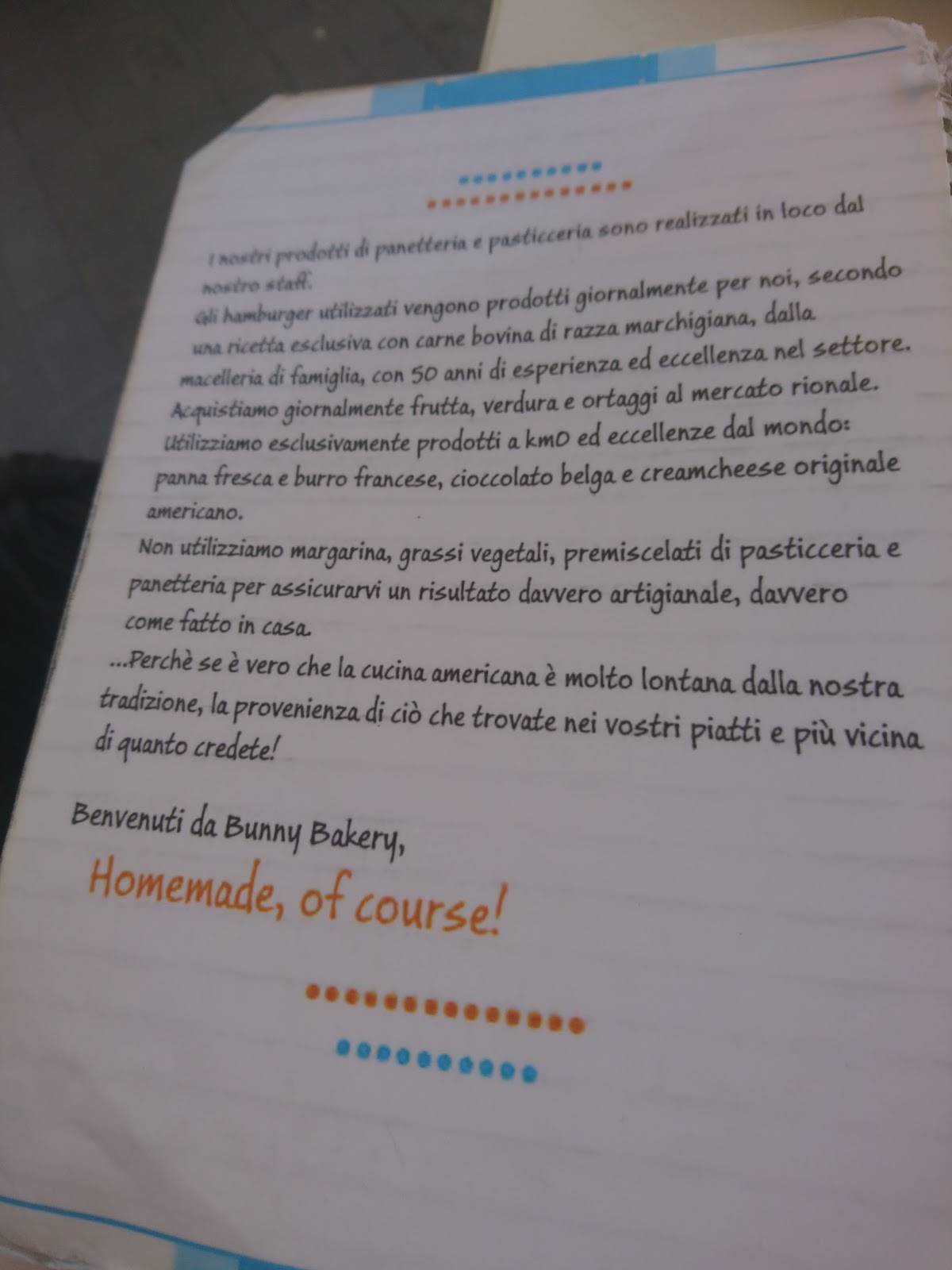 Menu di Bunny Bakery 