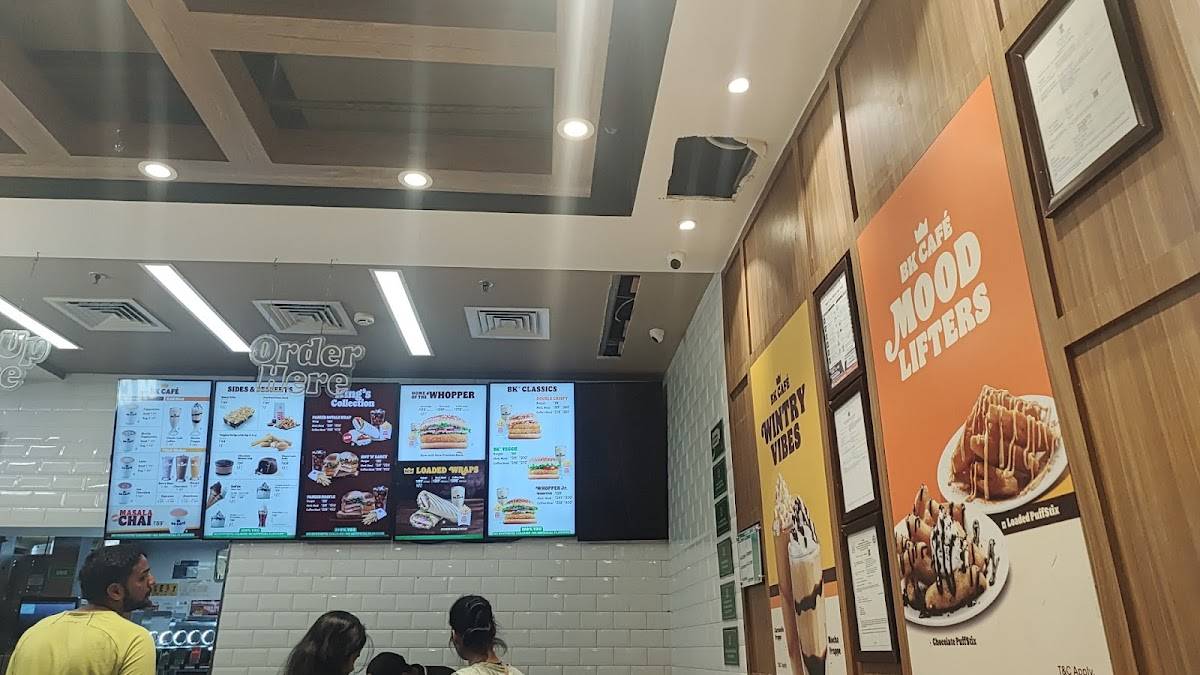 Burger King menu