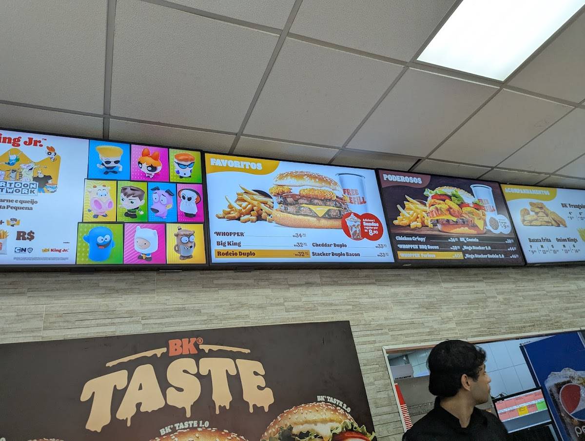 Burger King cardápio