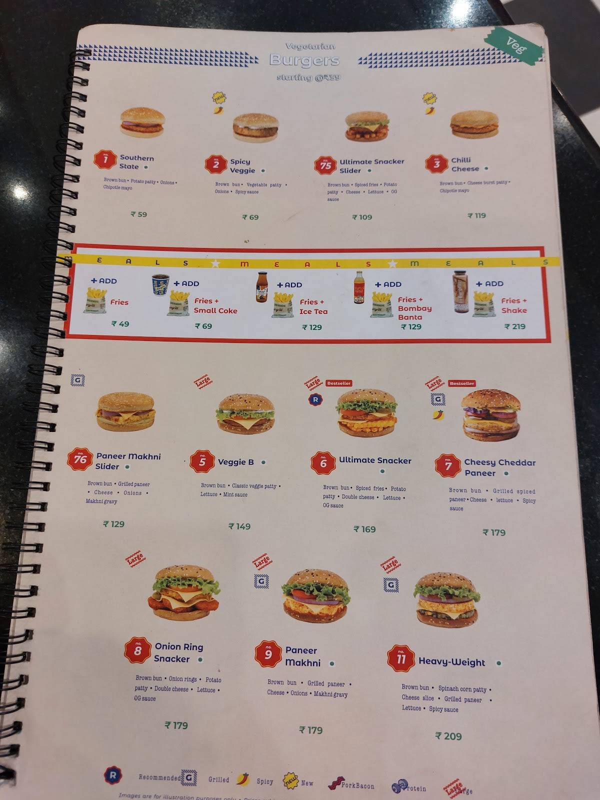 Burgrill - The OG's of Grilled Burgers menu