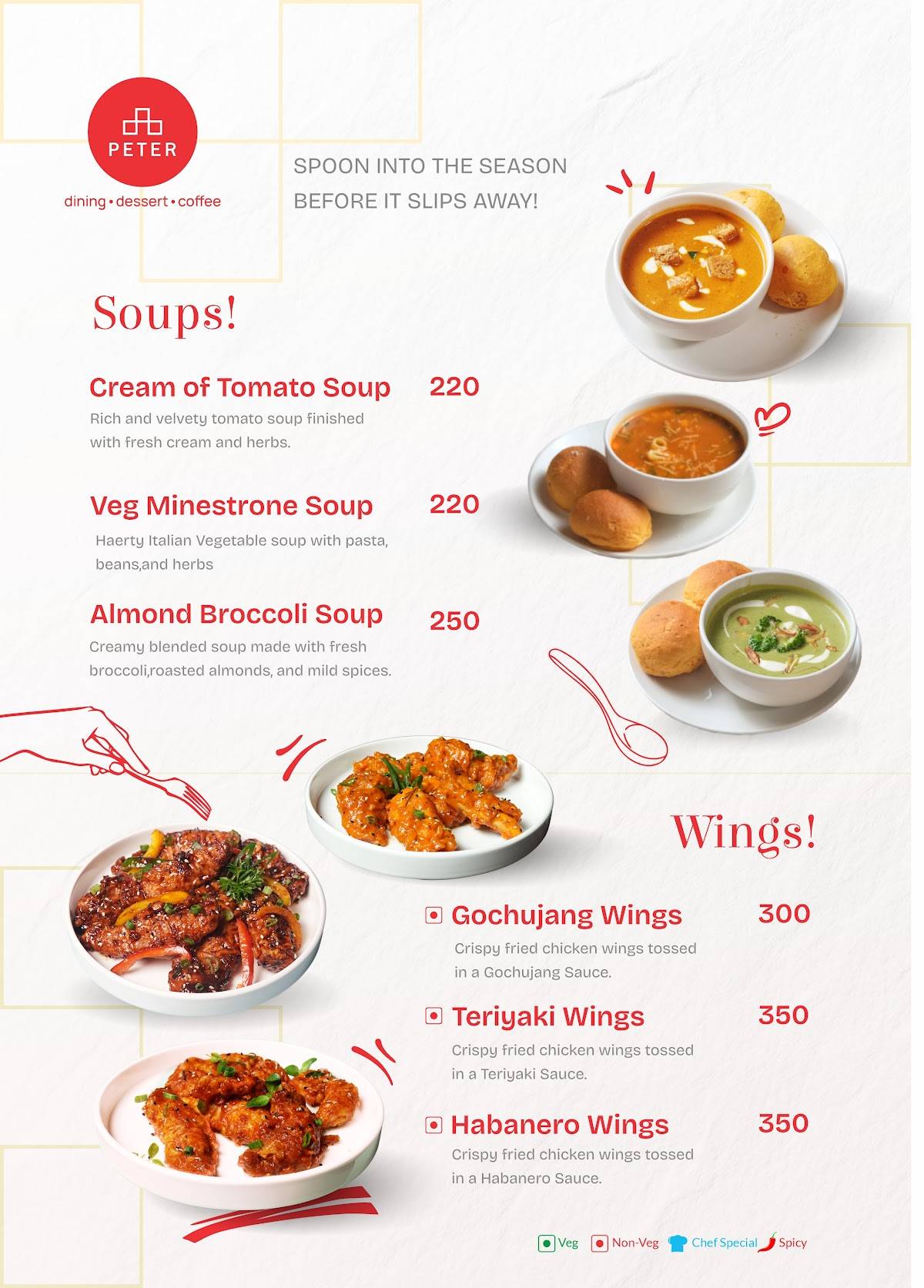CAFE PETER, Viman Nagar menu