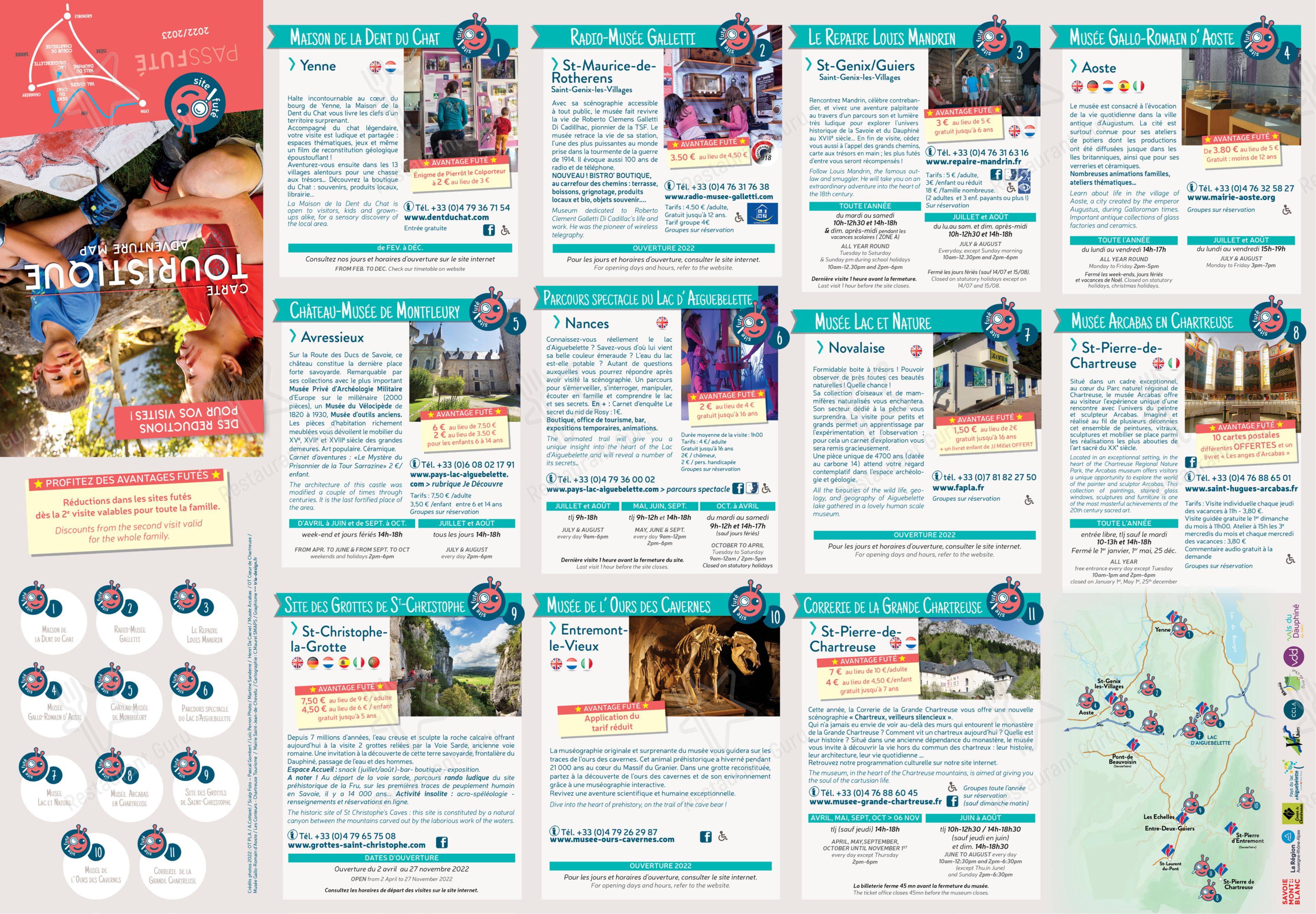 Menu pour Camping de L'Arbaz - Lac D'Aiguebelette