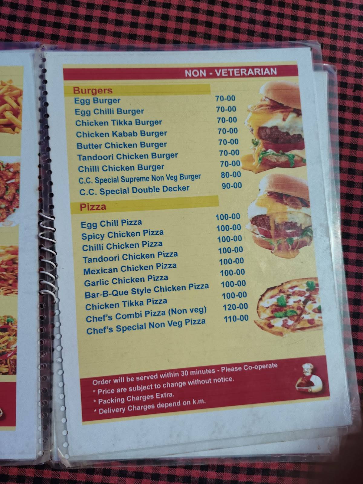 CHEF'S CORNER menu