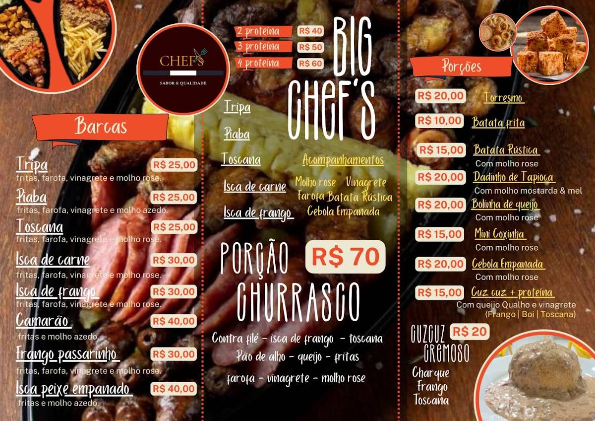 CHEFs cardápio