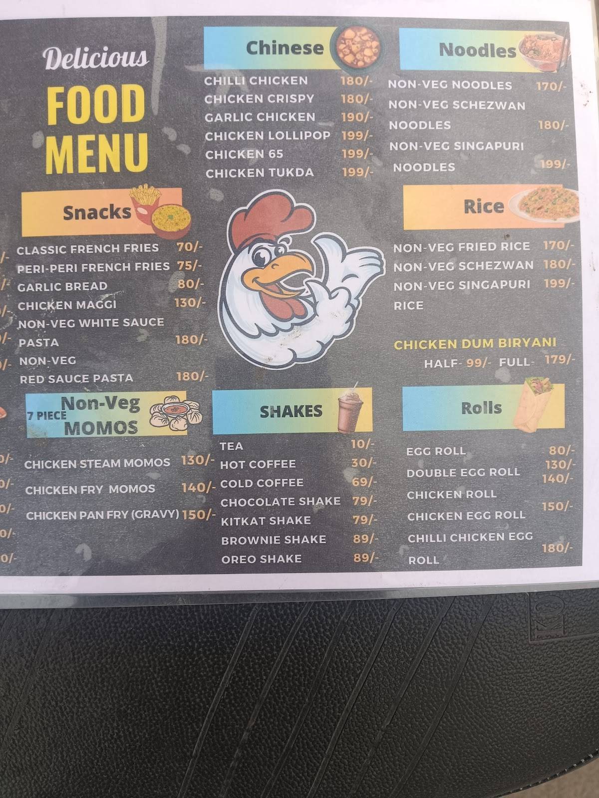 CLOUD KITCHEN menu