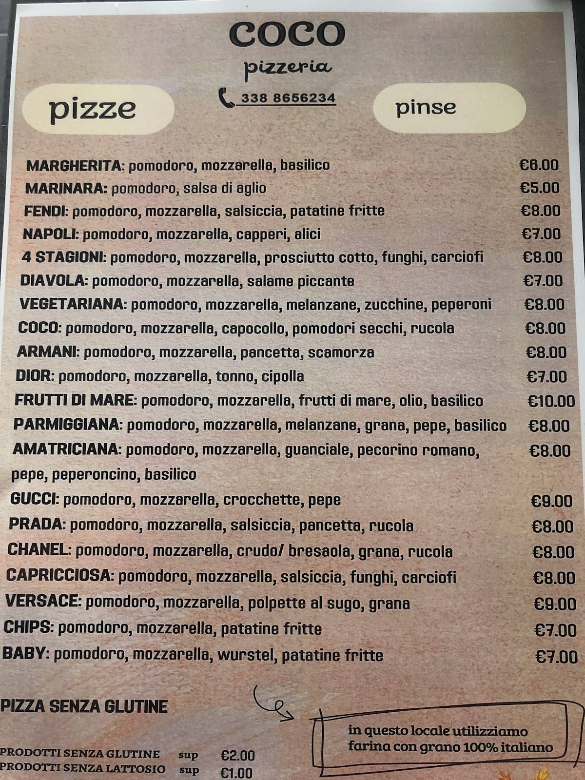 Menu di Coco 