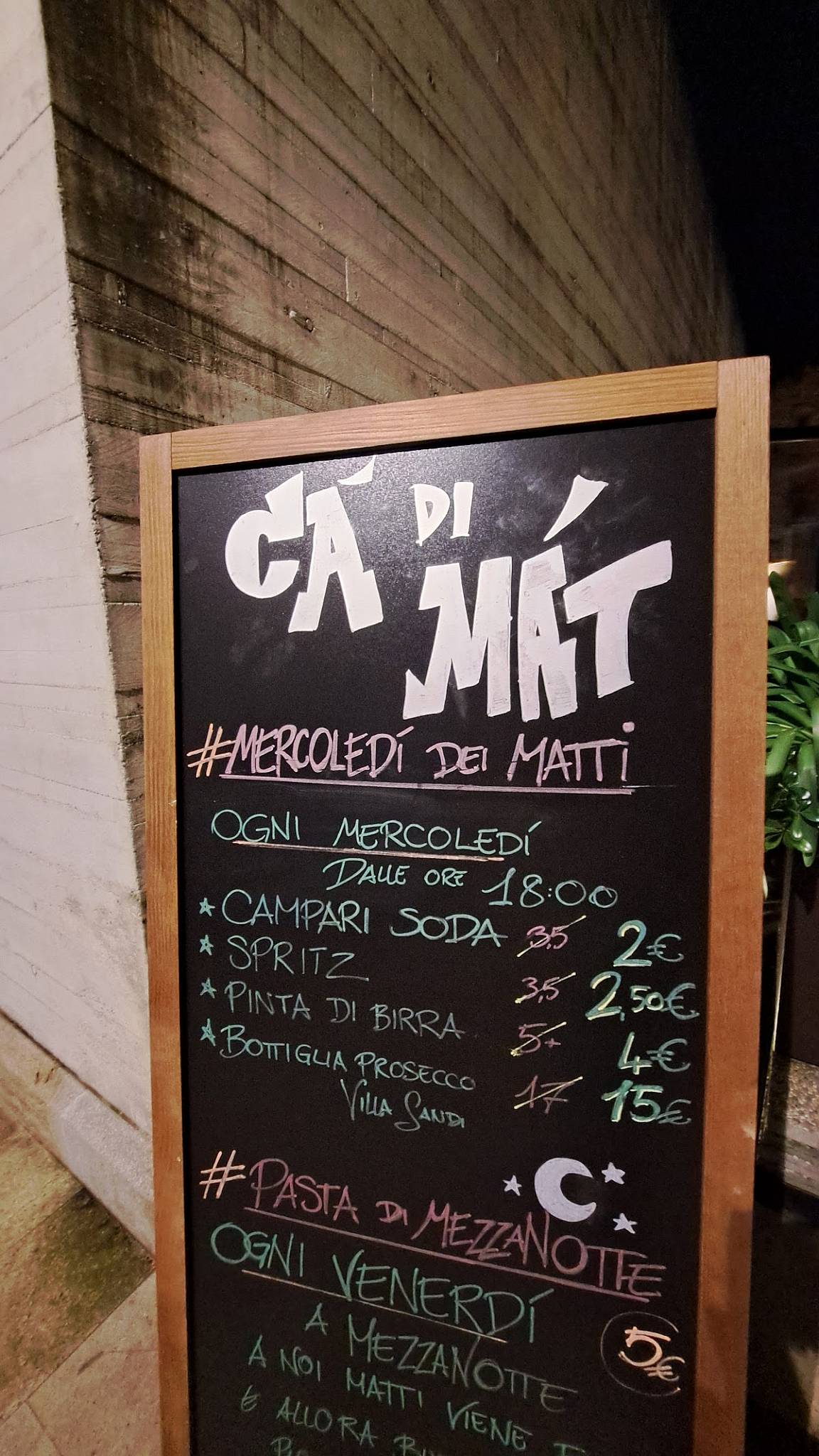 Menu di Cà di Màt 