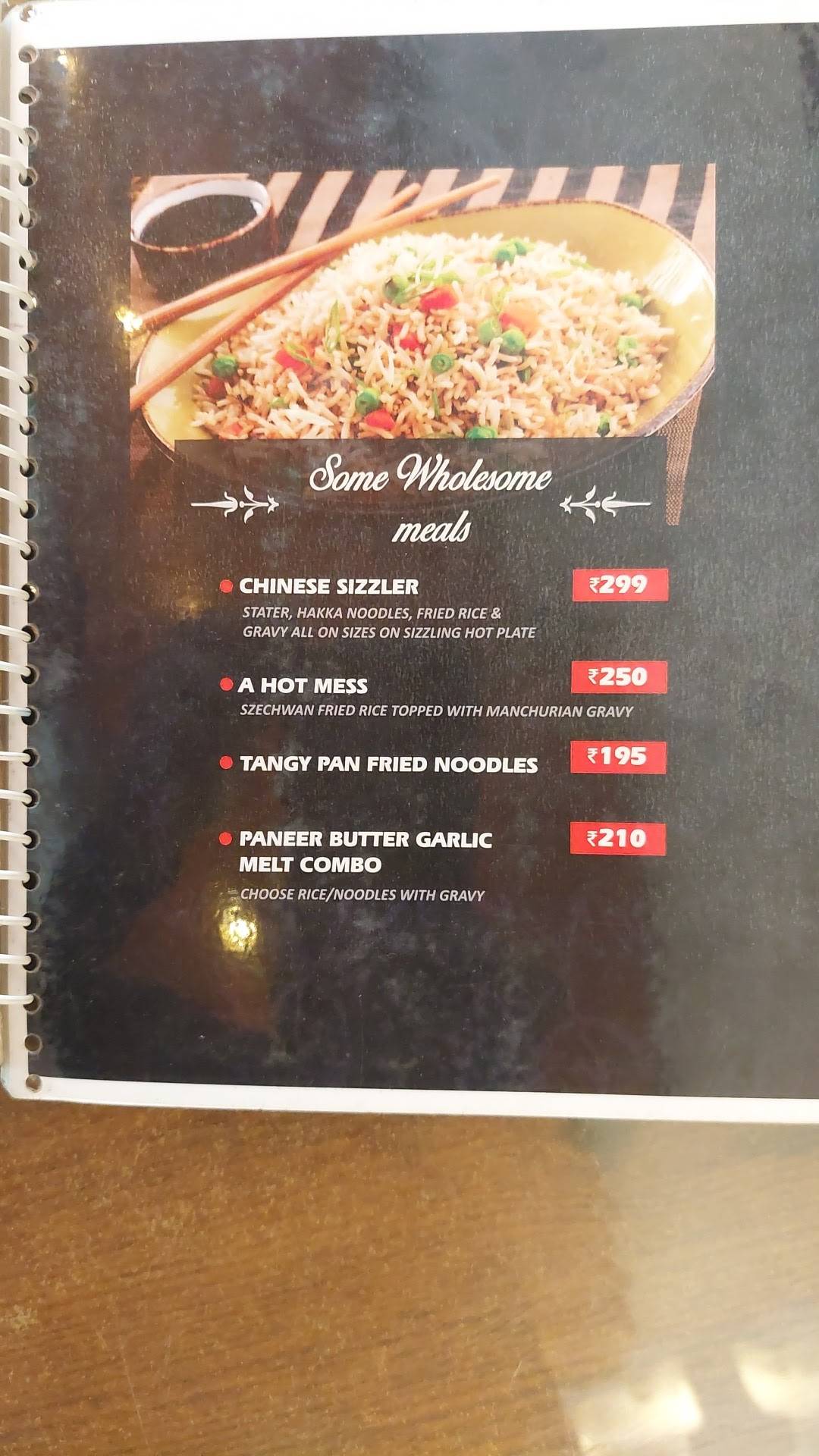 7th Heaven Purnia menu