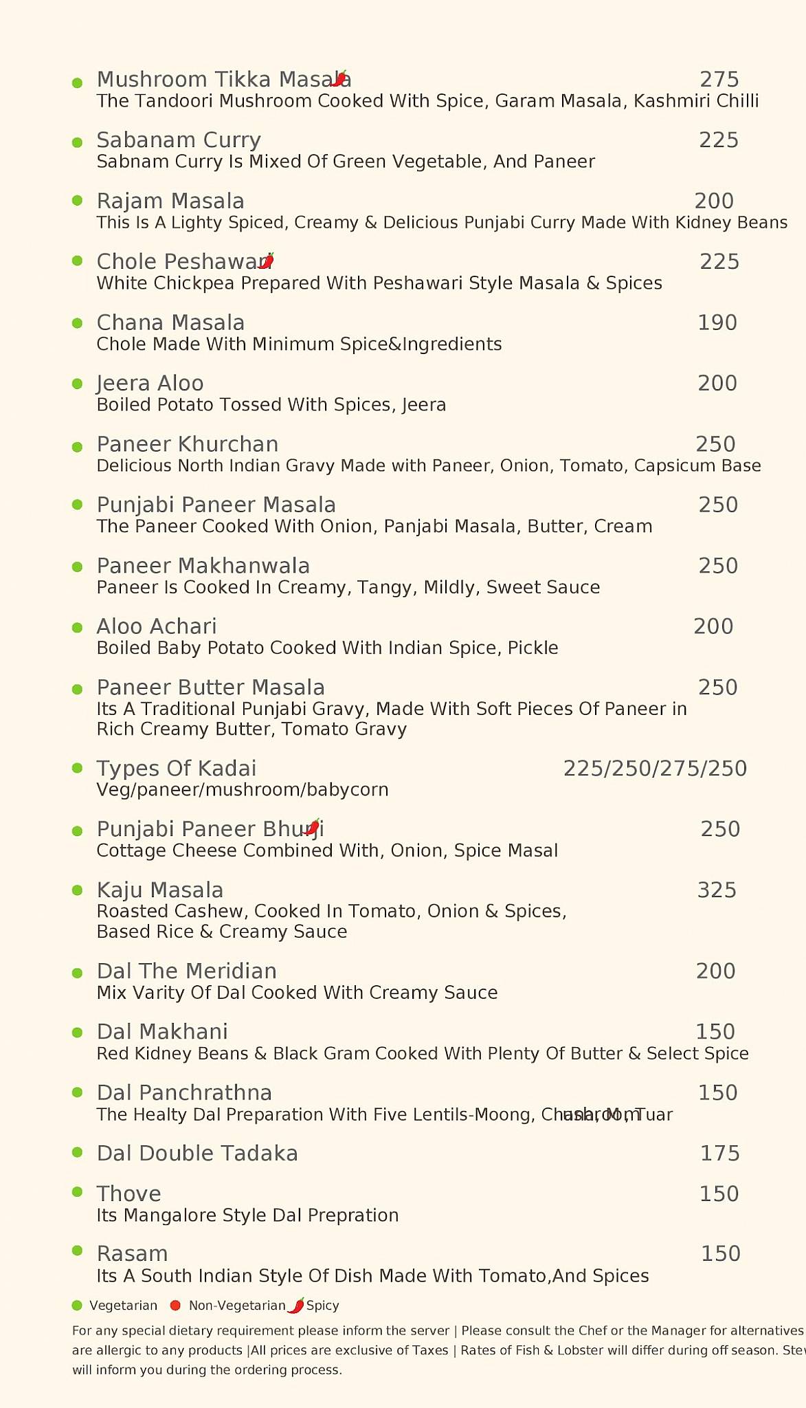 Cafe Atlantis menu
