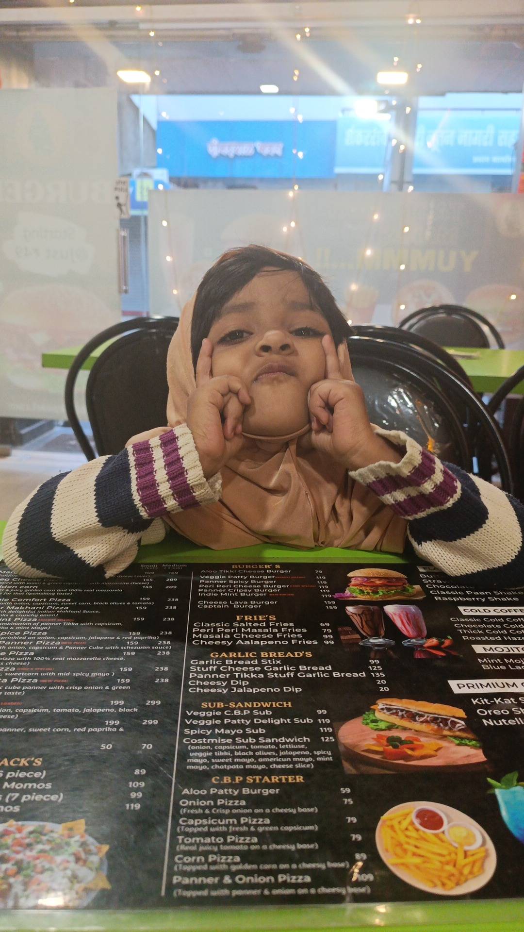 Menu at Cafe Black Pearl, Ichalkaranji
