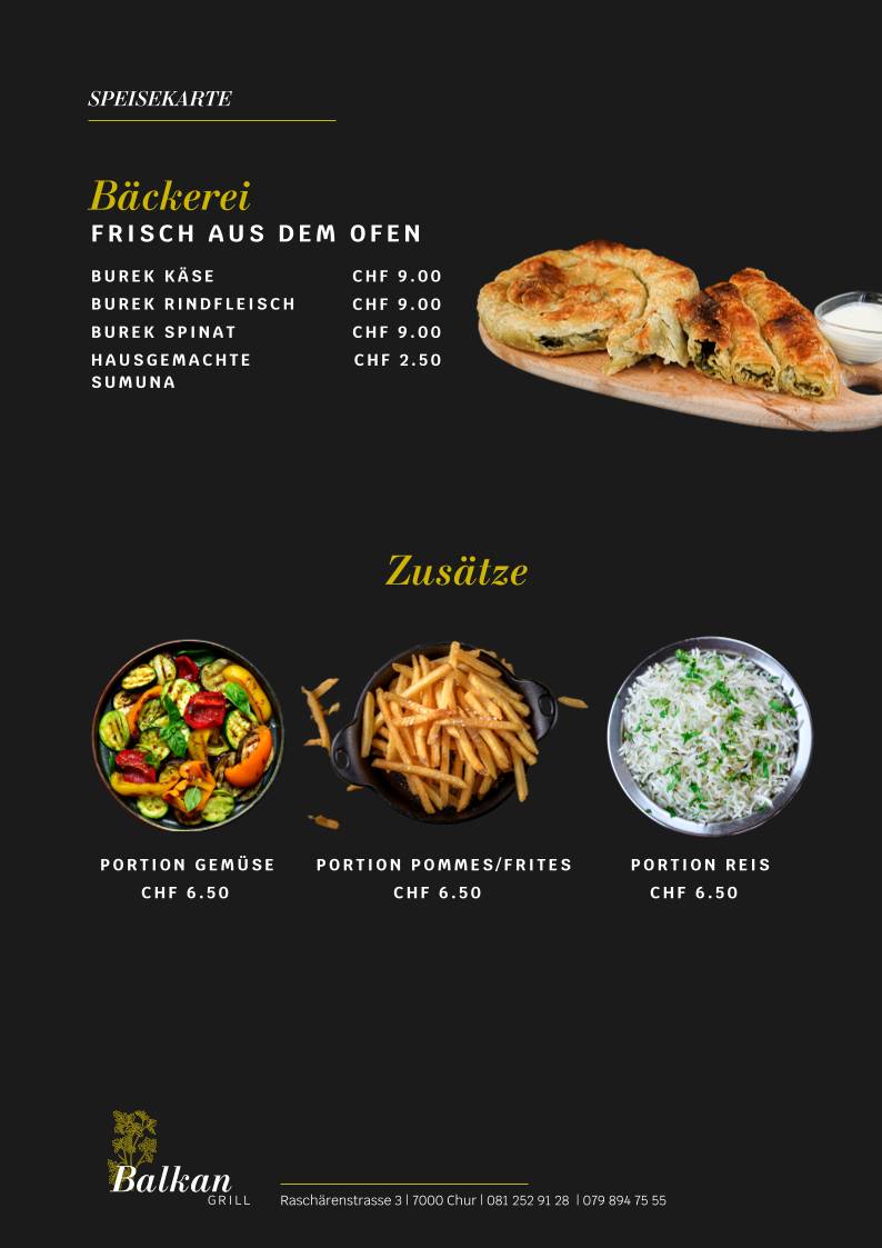 Menu di Balkan Grill (Café Express) 