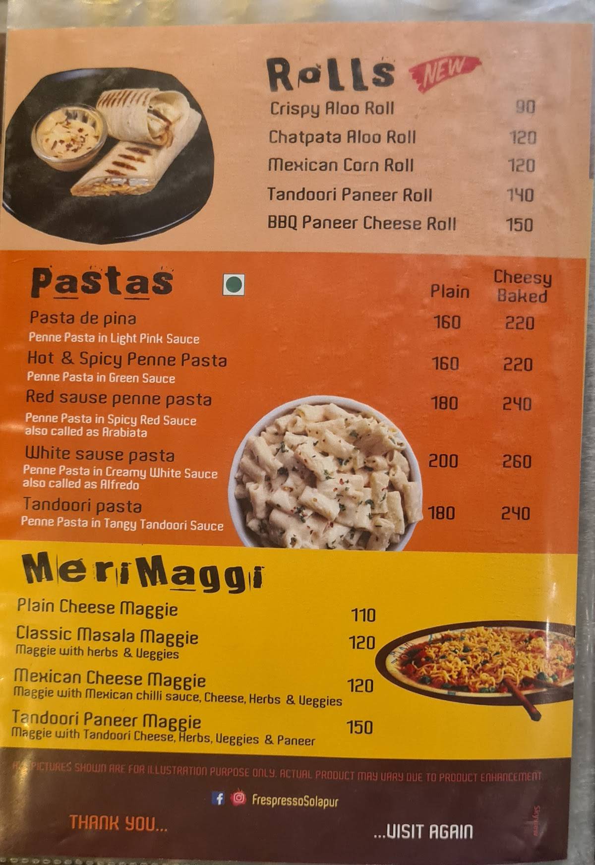 Frespresso Cafe & Resto menu