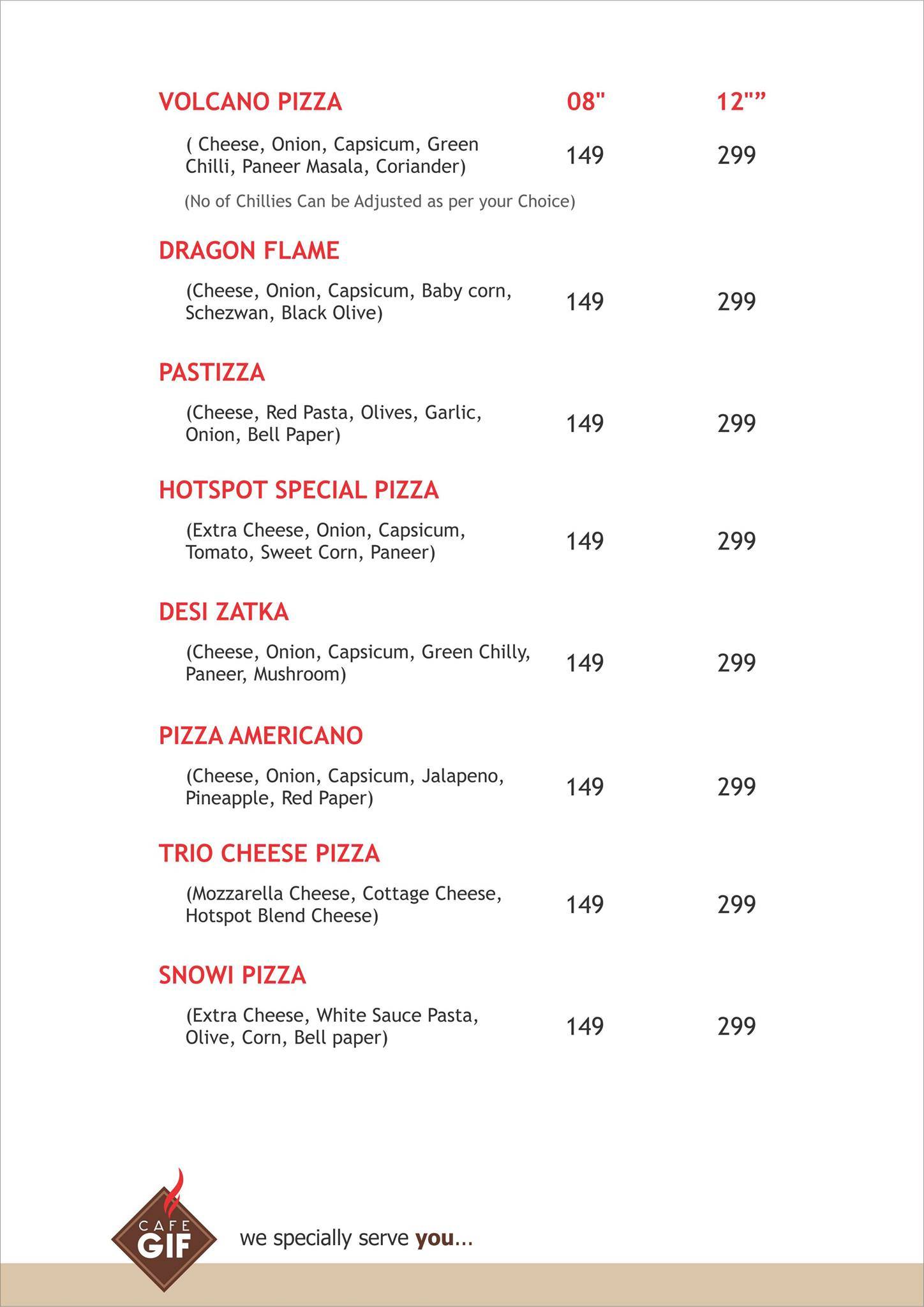 Cafe GIF menu