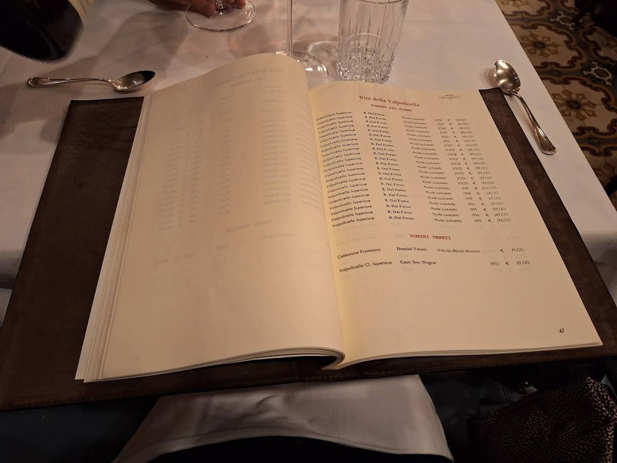 Menu di Café Carducci 