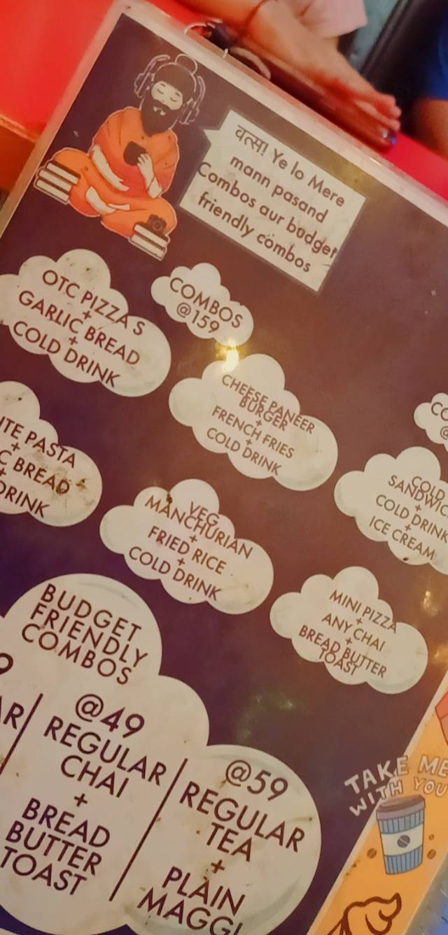 Chai Aashram menu