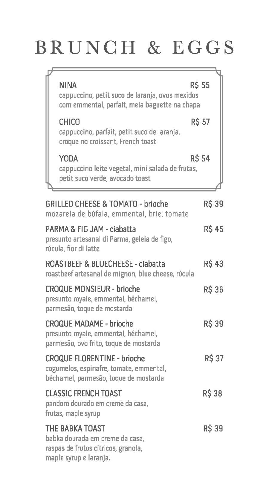 Fabrique Pão e Café - Vila Romana cardápio