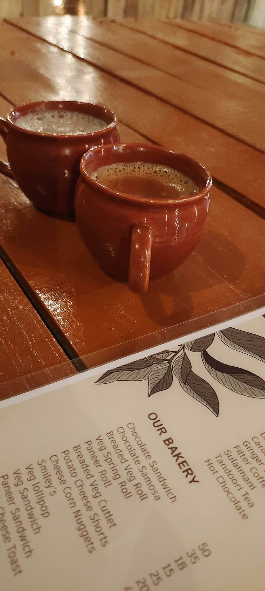 Idam Cafe menu