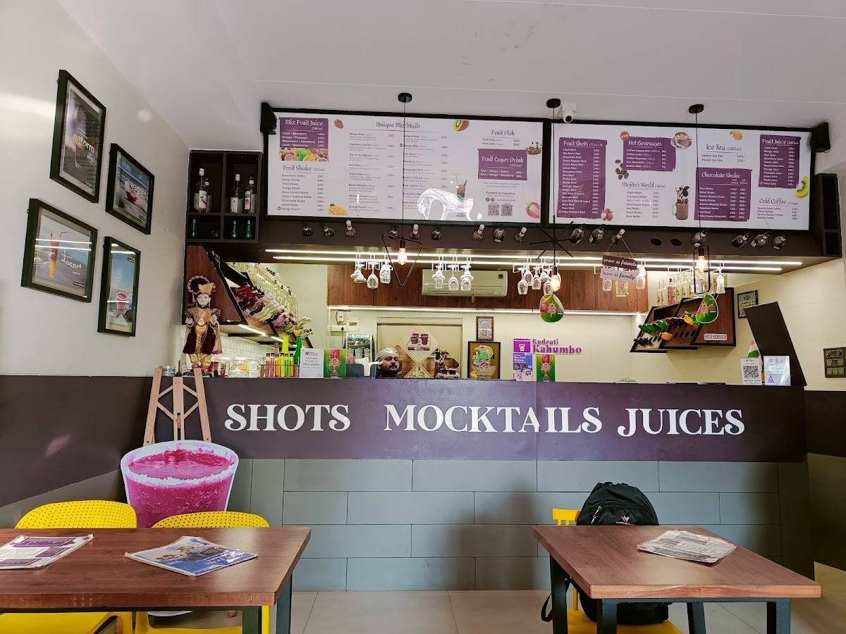 Mocktail Shots menu