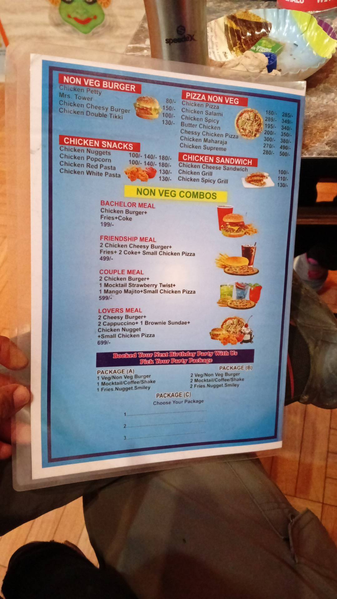 Mr & Mrs Cafe menu