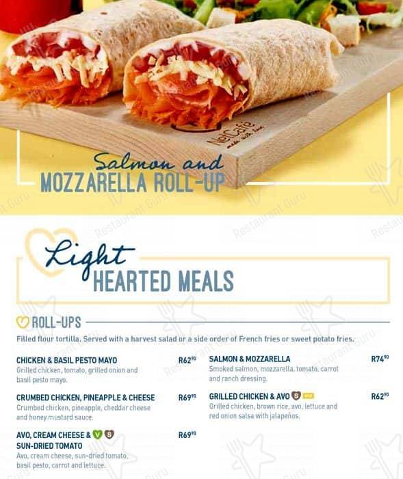 Menu at Netcafe, Centurion, Clifton Ave