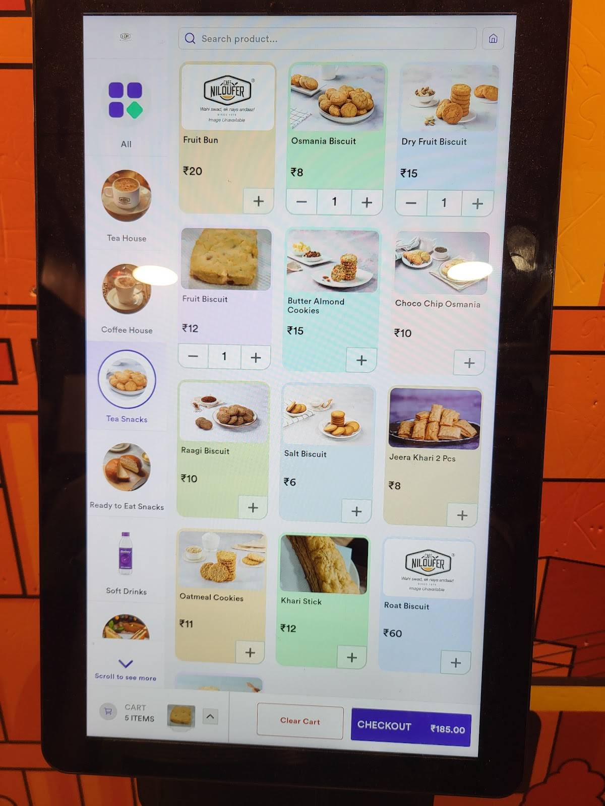 Cafe Niloufer menu