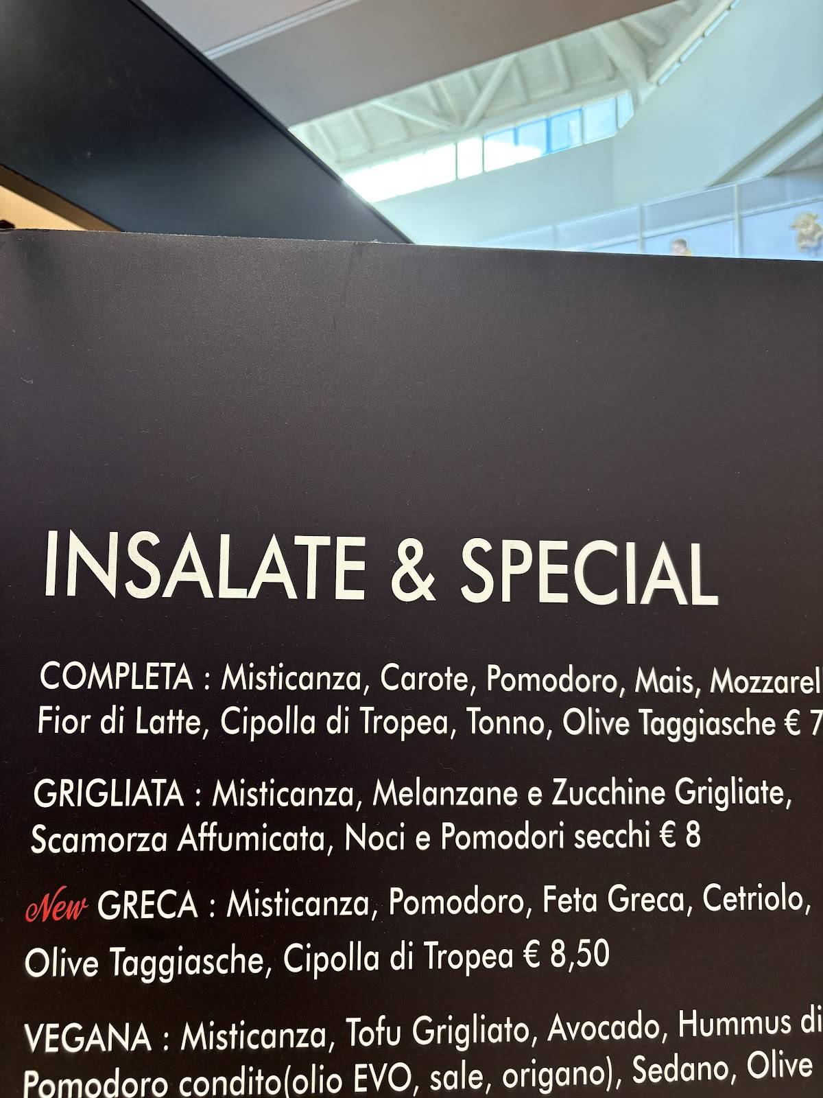 Menu di Cafè Panetti 