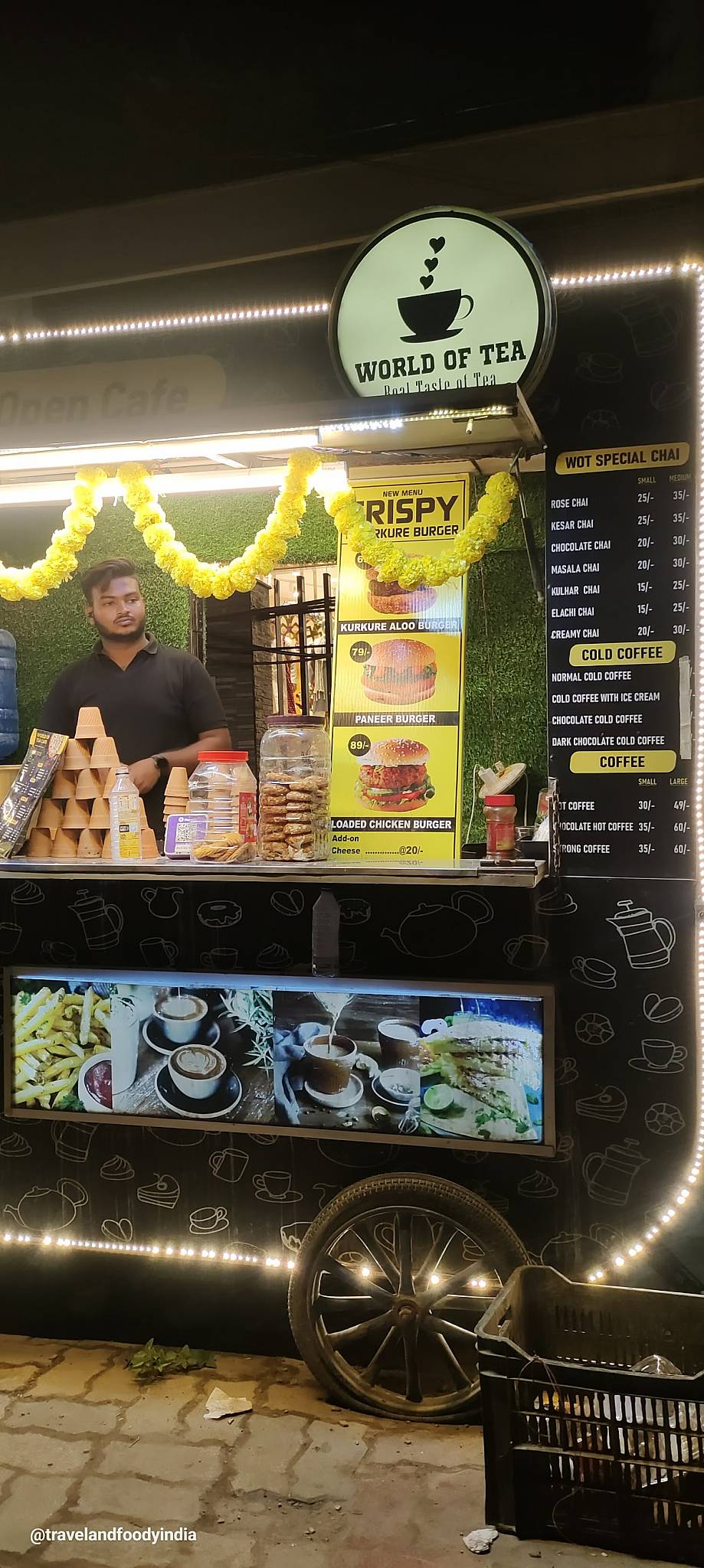 World of Tea Cafe menu