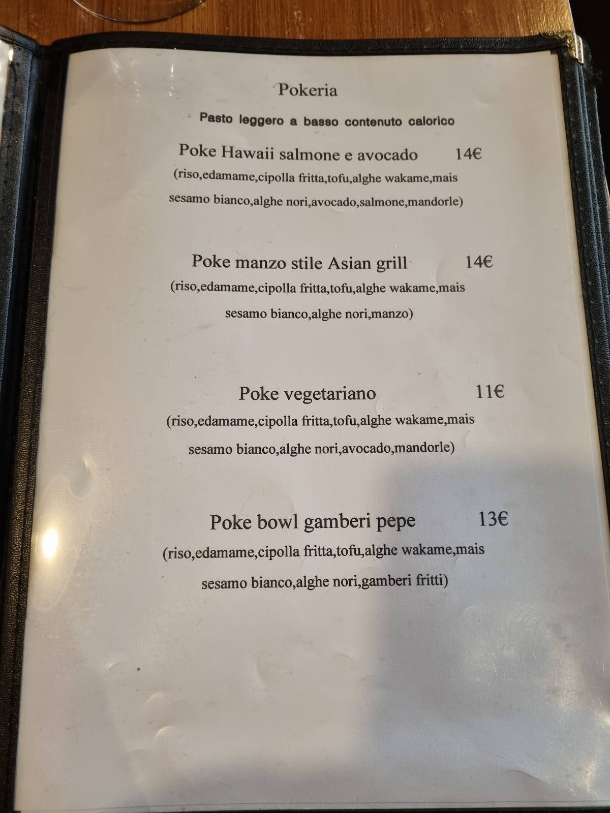 Menu di Ristorante Mò 
