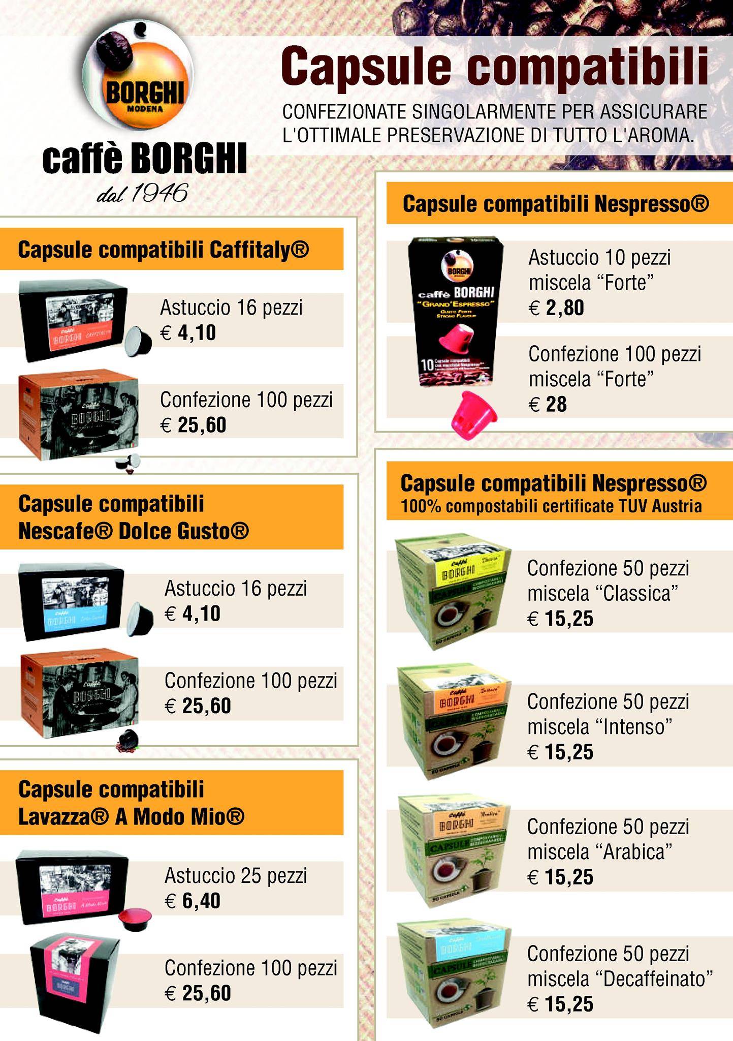 Menu di Caffé Borghi 