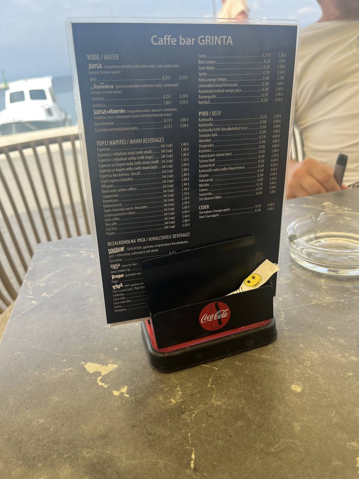 Menu di Caffe Bar A-Grinta 