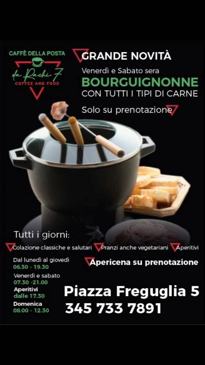 Menu di Bar Caffè della Posta 