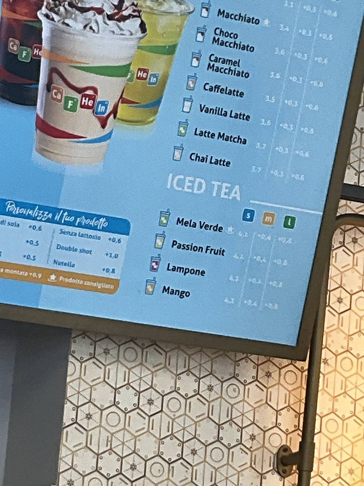Menu di Cafhein 