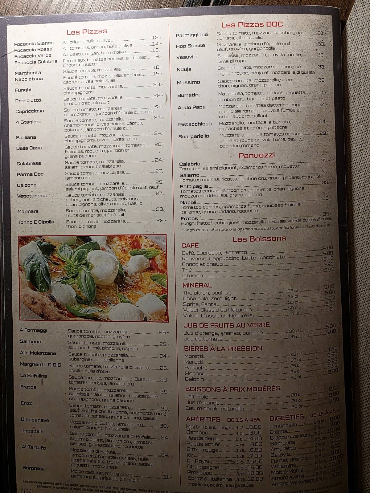 Menu di Calabria Dai 3 Fratelli Scalea 