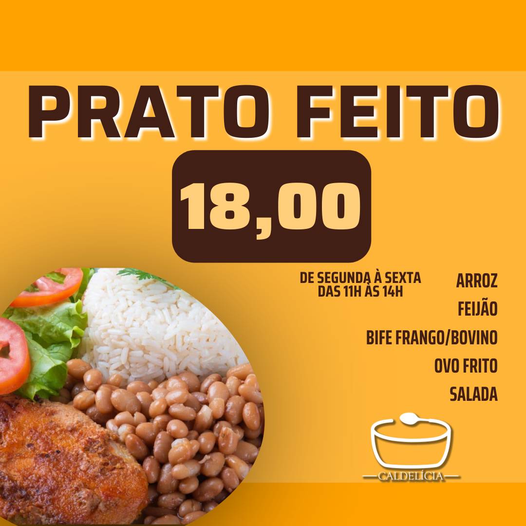 Caldelícia cardápio
