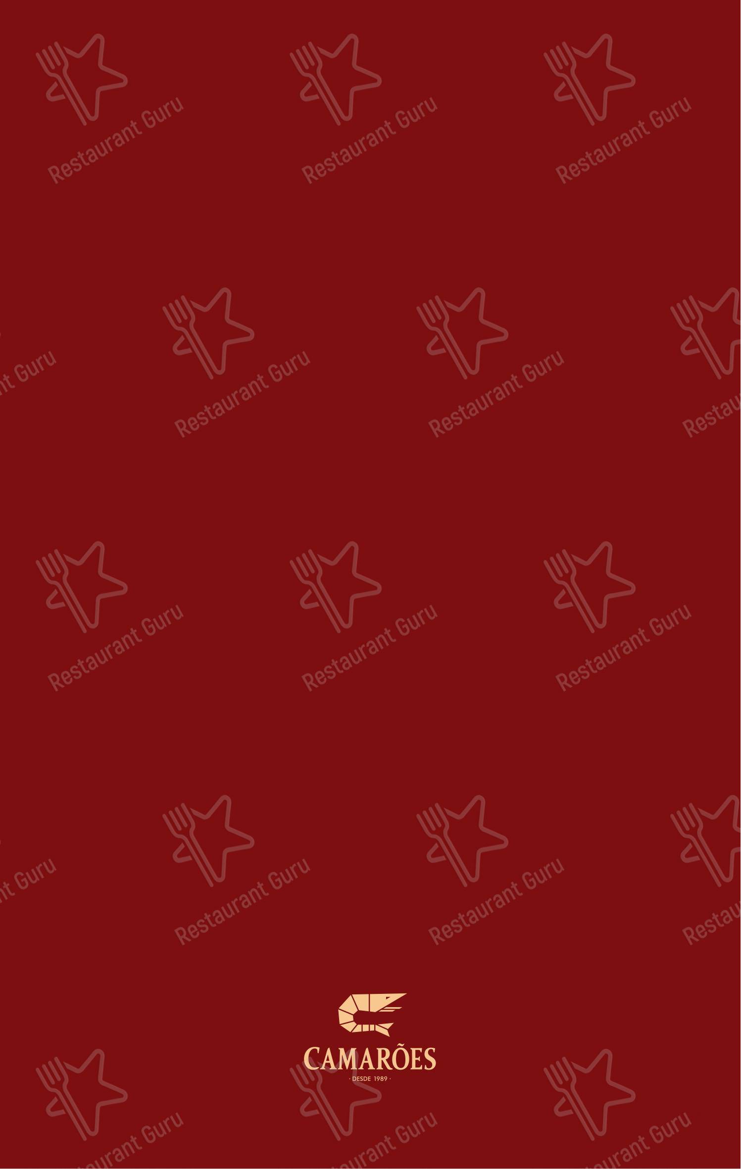 Camarões Potiguar em Natal - Menu bar