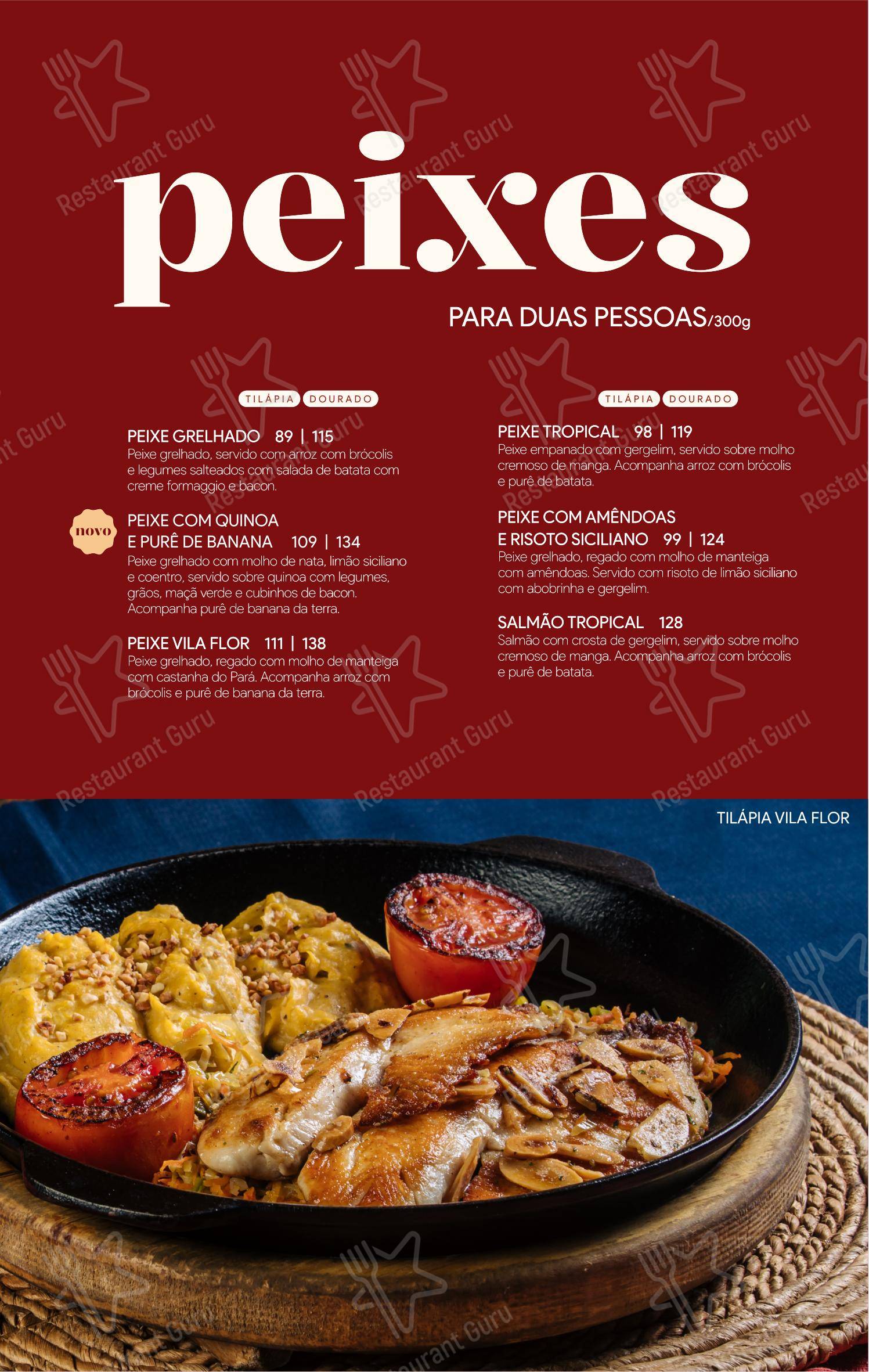 Menu bar para Camarões Potiguar em Natal
