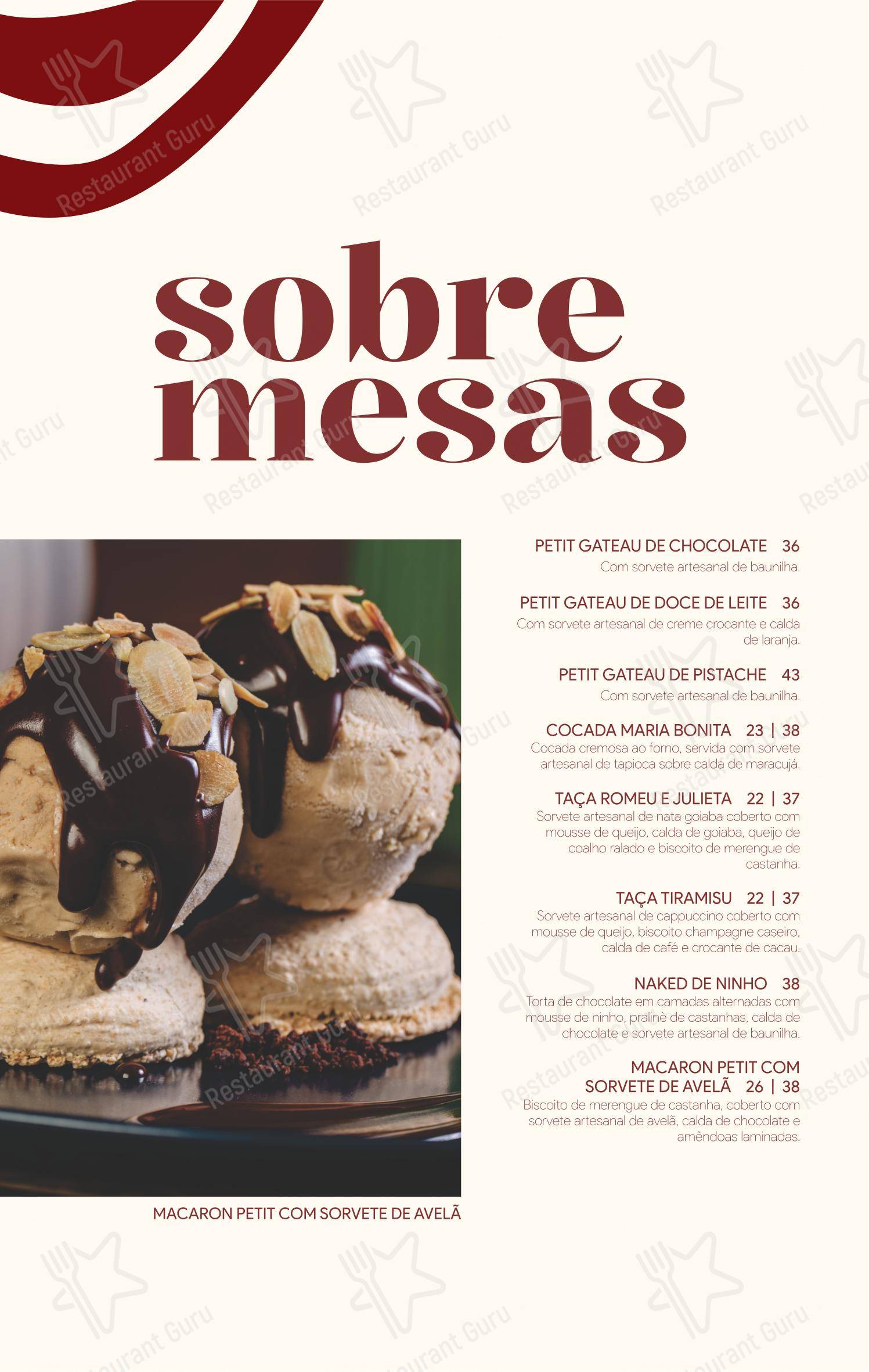 Camarões Potiguar menu - Коктейльная карта