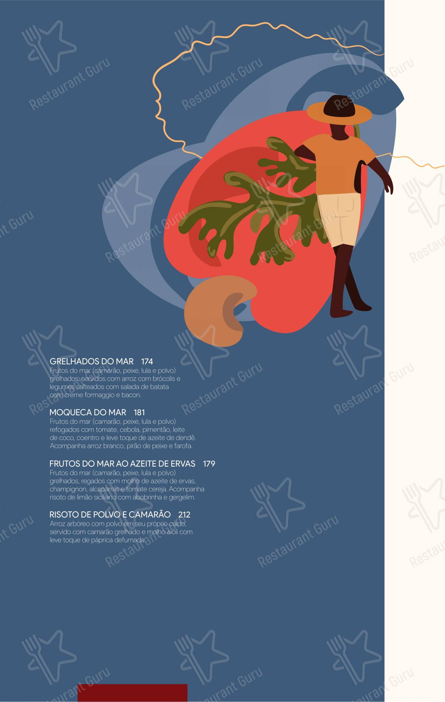 Menu bar para Camarões Potiguar em Natal