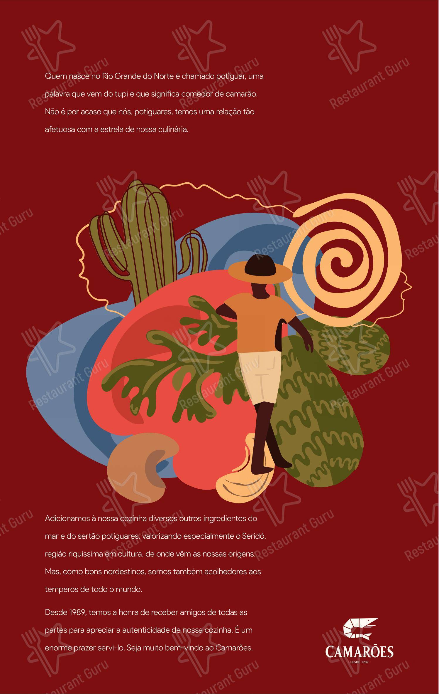 Menu bar para Camarões Potiguar restaurante