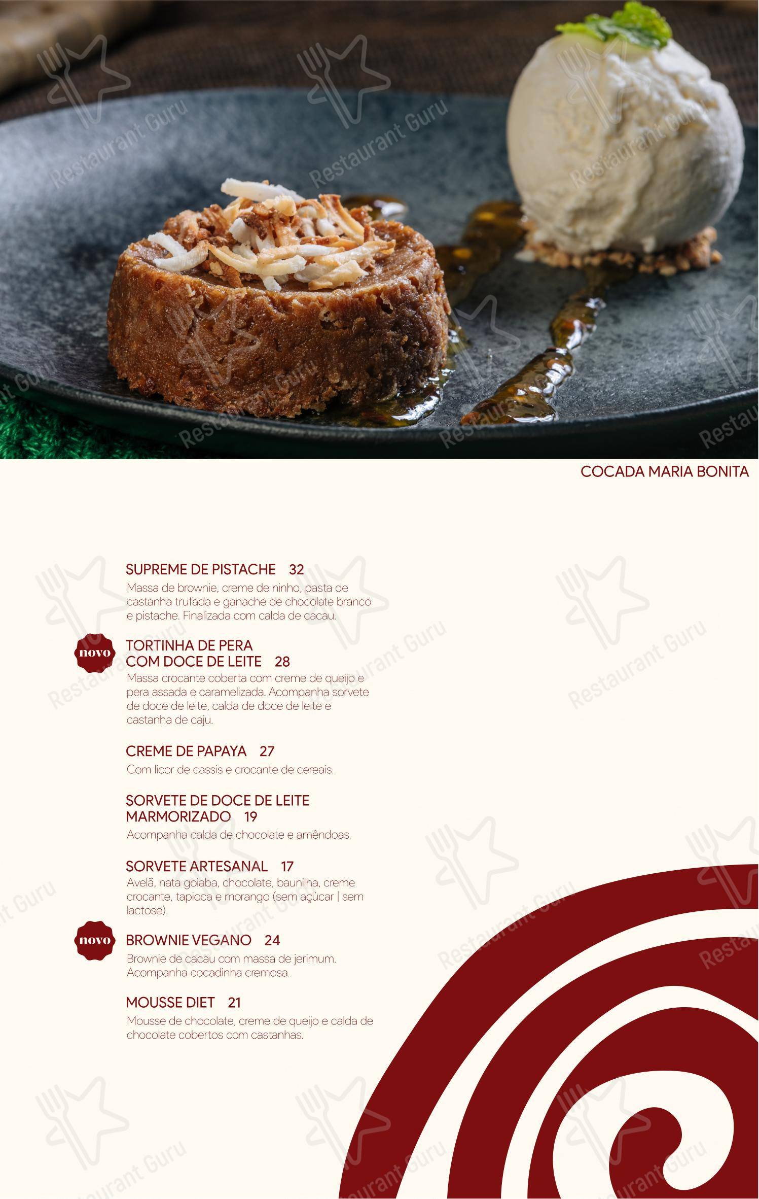 Menu para Camarões Potiguar em Natal