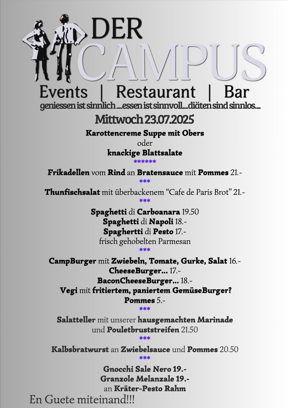 Menu di Campus Otelfingen 