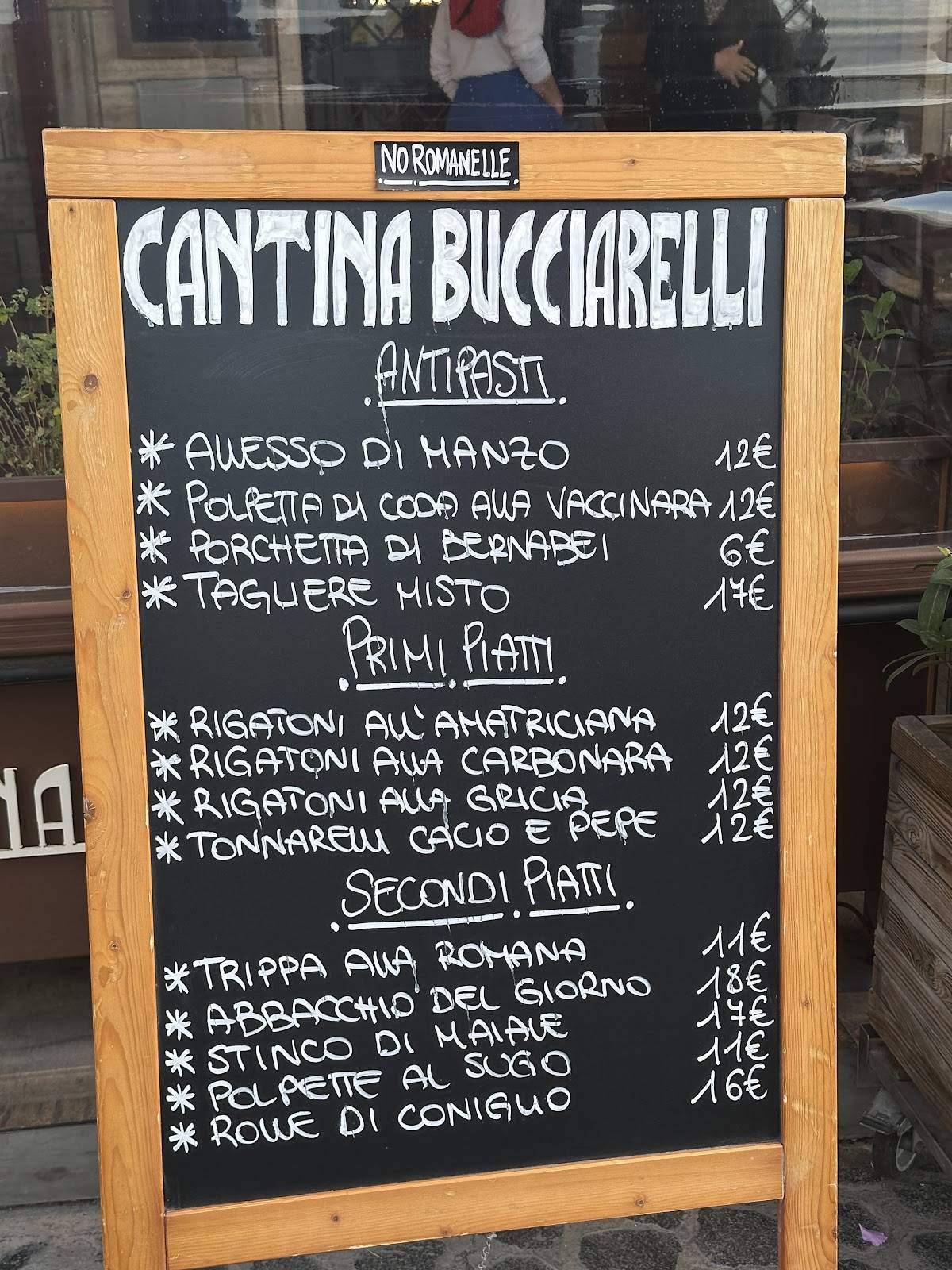 Menu di CANTINA BUCCIARELLI 
