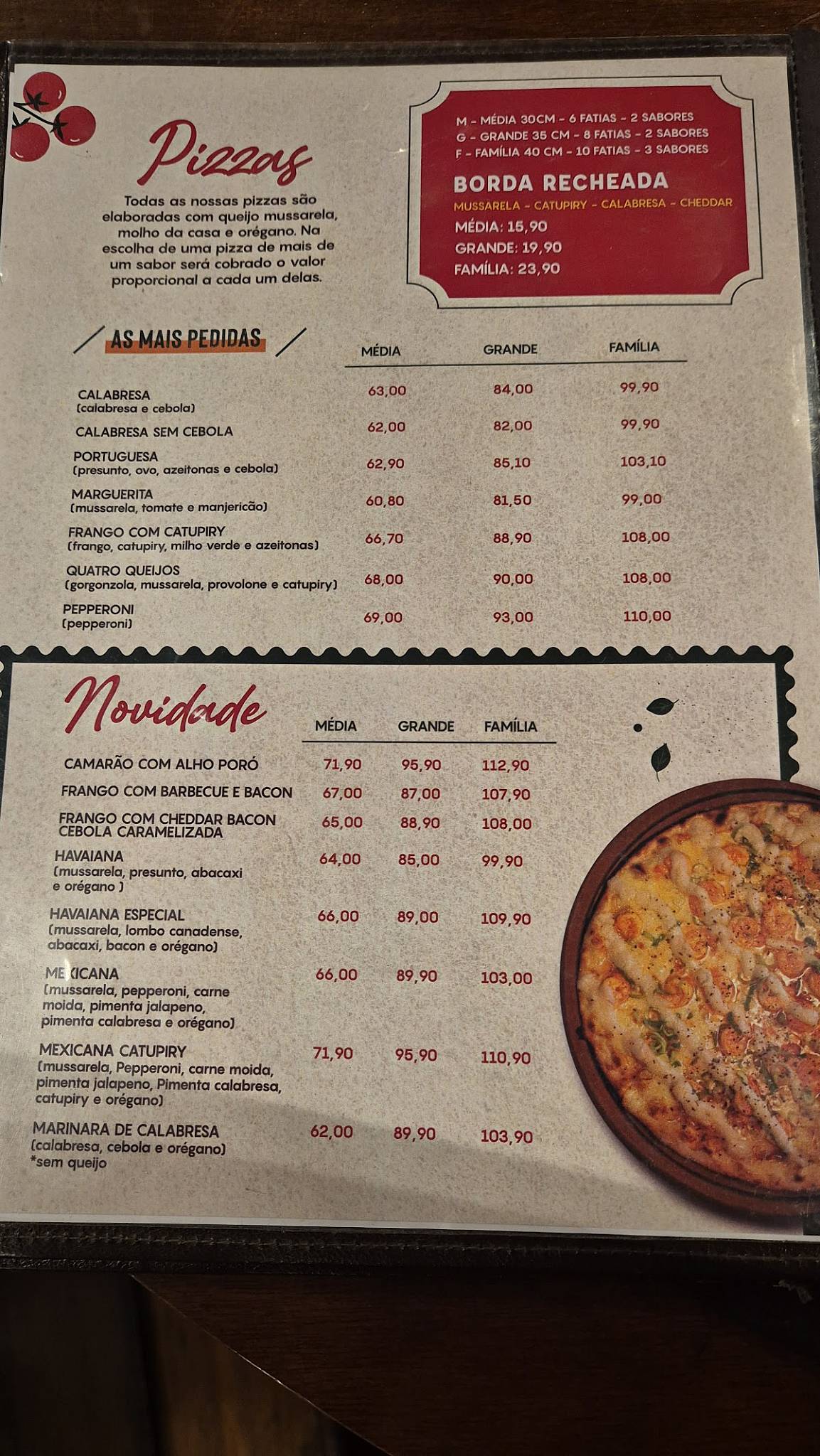 Cantina Volpi Pituba cardápio