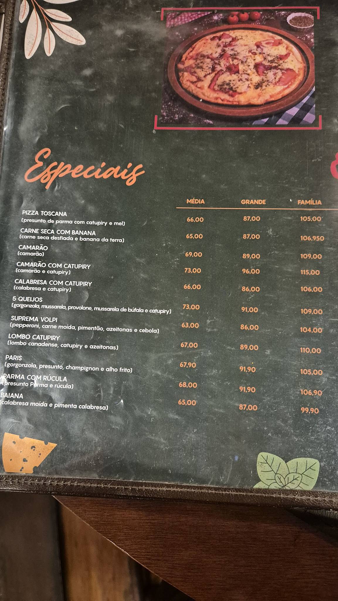 Cantina Volpi Pituba cardápio